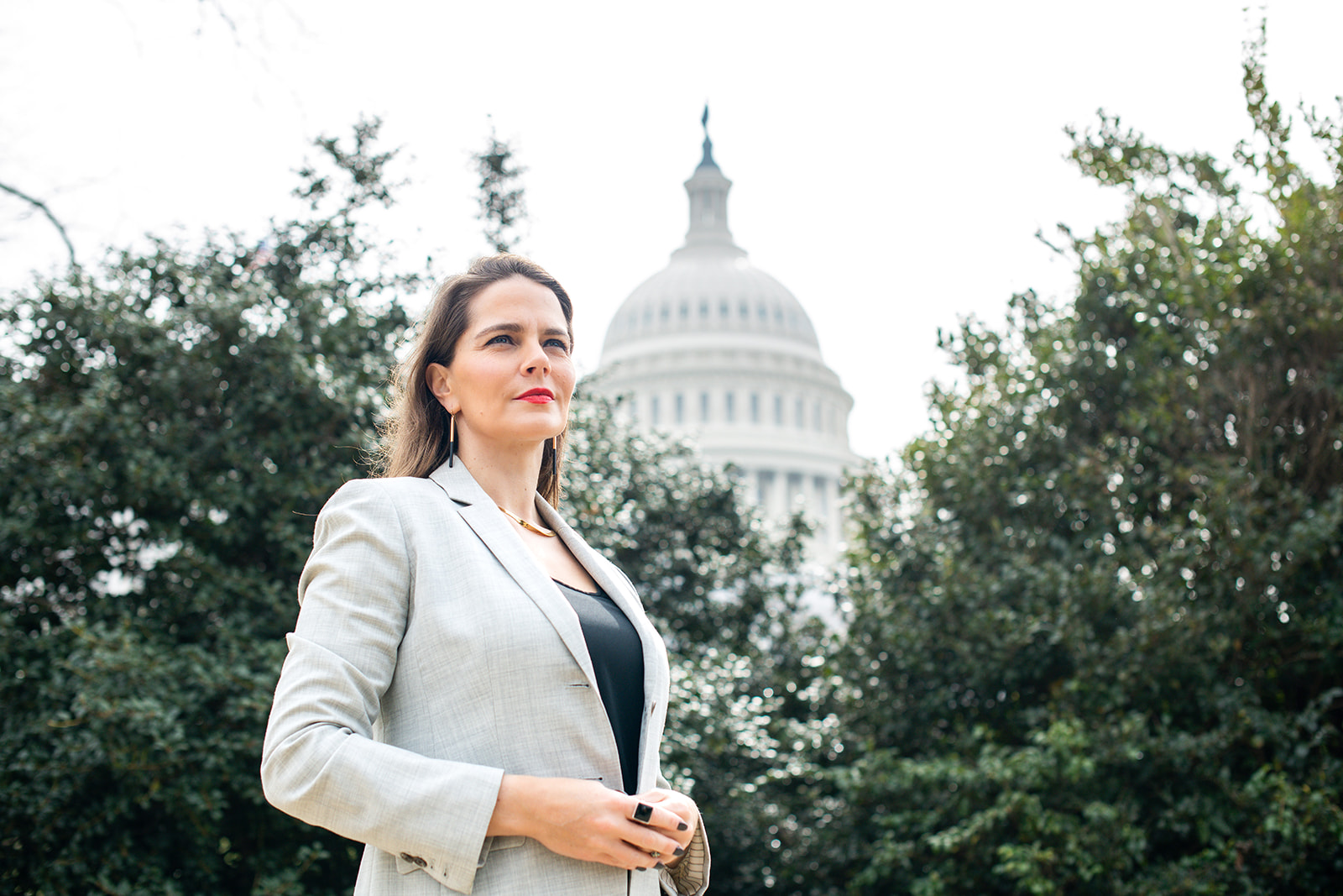 Lena Moffitt at the U.S. Capitol.